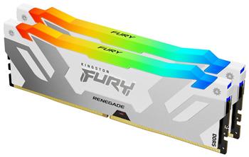Kingston FURY Renegade/DDR5/64GB/6000MHz/CL32/2x32GB/RGB/White