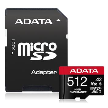 ADATA 512GB MicroSDXC UHS-I U3 V30S HIGH + adapter