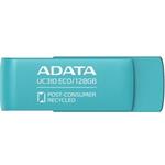 ADATA UC310 ECO/128GB/USB 3.2/USB-A/Zelená