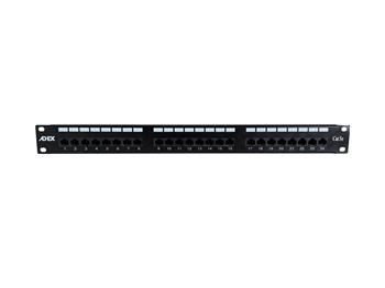 ADEX patch panel 24port cat5e UTP s vyvazovací lištou