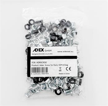 Adex - Šrouby do stojanu, M6, 50 ks v sáčku