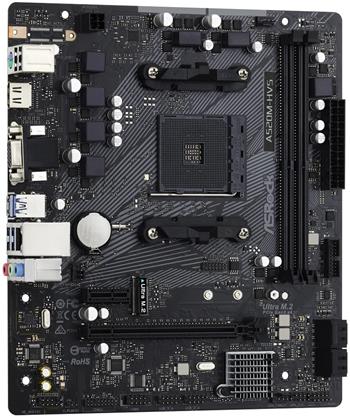 ASRock A520M-HVS / AMD A520 / AM4 / 2x DDR4 DIMM / M.2 / VGA / HDMI / mATX