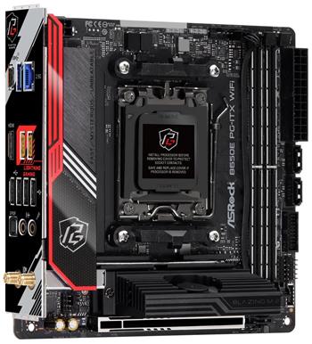 ASRock B650E PG-ITX WiFi / AMD B650 / AM5 / 2x DDR5 DIMM / 2x M.2 / HDMI / USB-C / WiFi / Mini-ITX