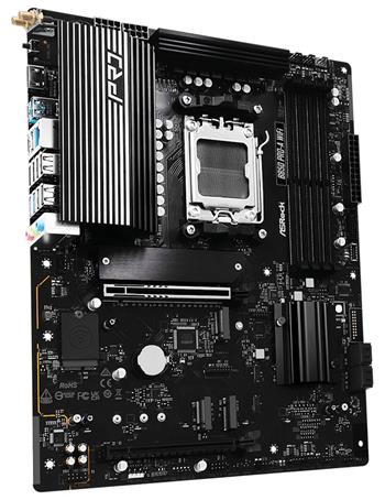 ASRock B850 Pro-A WiFi / AMD B850 / AM5 / 4x DDR5 DIMM / 4x M.2 / HDMI / USB-C / WiFi / ATX