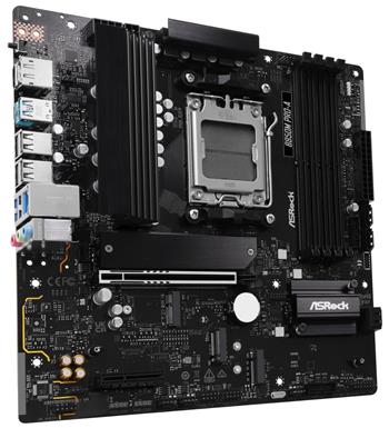 ASRock B850M Pro-A / AMD B850 / AM5 / 4x DDR5 DIMM / 3x M.2 / HDMI / DP / USB-C / mATX