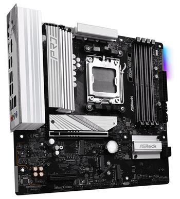 ASRock B850M Pro RS / AMD B850 / AM5 / 4x DDR5 DIMM / 3x M.2 / HDMI / DP / USB-C / mATX