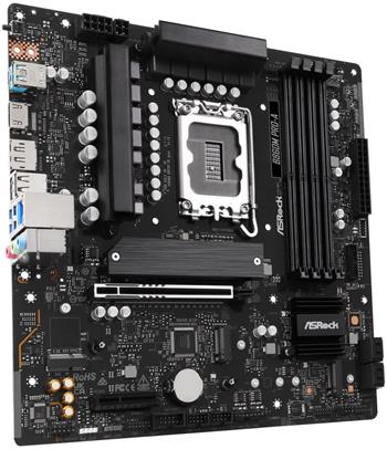 ASRock B860M Pro-A / Intel B860 / LGA1851 / 4x DDR5 / 3x M.2 / HDMI / DP / USB-C / mATX