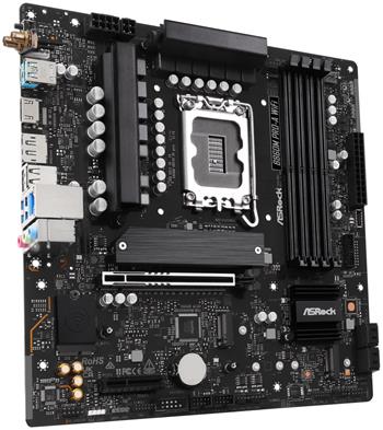 ASRock B860M Pro-A WiFi / Intel B860 / LGA1851 / 4x DDR5 / 3x M.2 / HDMI / DP / USB-C / WiFi / mATX