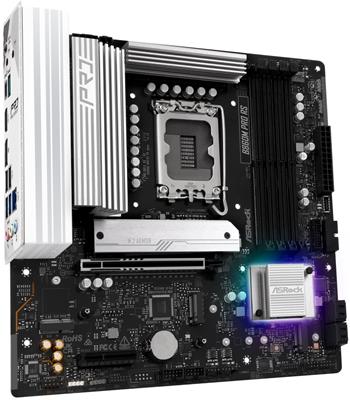 ASRock B860M Pro RS / Intel B860 / LGA1851 / 4x DDR5 / 3x M.2 / HDMI / DP / USB-C / mATX