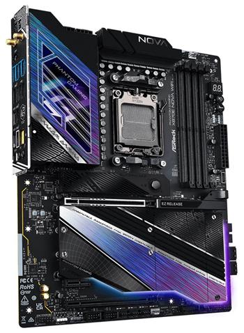 ASRock X870E Nova WiFi / AMD X870E / AM5 / 4x DDR5 DIMM / 5x M.2 / HDMI / USB-C / WiFi / ATX