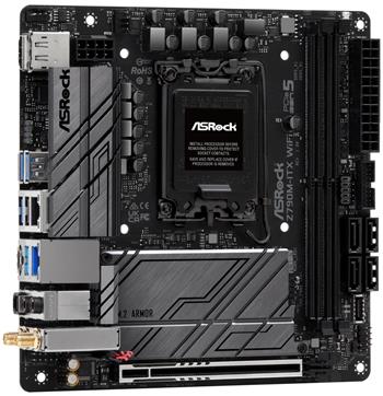 ASRock Z790M-ITX WIFI / Intel Z790 / LGA1700 / 2x DDR5 / 2x M.2 / HDMI / DP / USB-C / WiFi / Mini-ITX