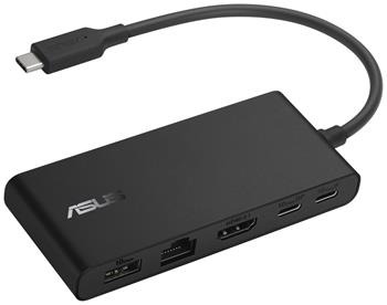 ASUS DC201 Dual 4K USB-C Dock, male: USB-C; female: HDMI,USB-A/C,RJ-45,PowerDelivery:100W