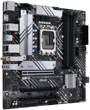 ASUS PRIME B660M-A WIFI D4 / B660 / LGA1700 / 4x DDR4 / M.2 / HDMI / DP / Wi-Fi / mATX