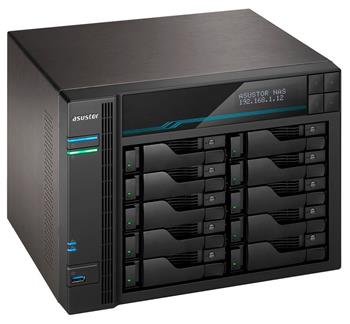 Asustor NAS AS7110T / 10x 2,5"/3,5" SATA III/ Intel Xeon E-2224 3.4GHz/ 8 GB/ 1x 10GbE + 3x 2.5GbE/ 3x USB 3.2