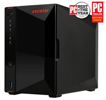 Asustor NAS Nimbustor 2 AS5202T / 2x 2,5"/3,5" SATA III/ Intel Celeron J4005 2.0 GHz/ 2GB/ 2x 2.5 GbE/ 3x USB 3.0/ HDMI