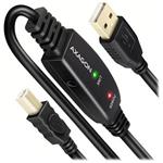 AXAGON ADR-220B, USB 2.0 A-M -> B-M aktivní propojovací / repeater kabel, 20m