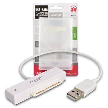 AXAGON ADSA-1S, USB2.0 - SATA HDD/SSD adaptér vč. 2.5" pouzdra