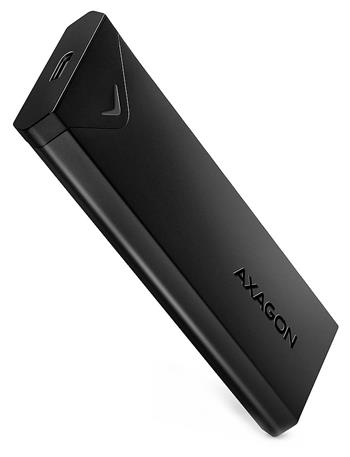 AXAGON box na M.2 NVMe SSD / EEM2-UB2 / USB-C / USB 3.2 Gen2 / černý / kabel 20cm USB-C na USB-A