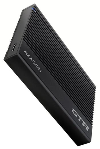 AXAGON EE25-GTR, USB-C 10Gbps - SATA 6G 2.5" RIBBED box, černý