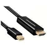 AXAGON RVDM-HI14C2, Mini DisplayPort -> HDMI 1.4 redukce / kabel 1.8 m, 4K/30Hz