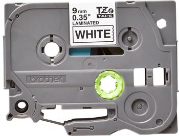 Brother - Originální kazeta s páskou TZE-221, černý na bílém podkladu, šířka 9mm
