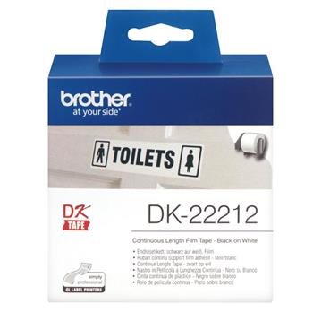 Brother - Originální kontinuální filmová role DK-22212 - černá na bílé, šířka 62 mm