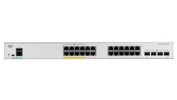 Catalyst C1000-24FP-4G-L, 24x 10/100/1000 Ethernet PoE+ ports and 370W PoE budget, 4x 1G SFP uplinks