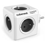 Cubenest Powercube Original,  5× zásuvka, bílá/šedá, dětská pojistka, uzemnění, max. 16A/250V~3680W/50-60Hz