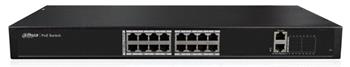 Dahua managed 16-port PoE switch PFS4018-16P-250