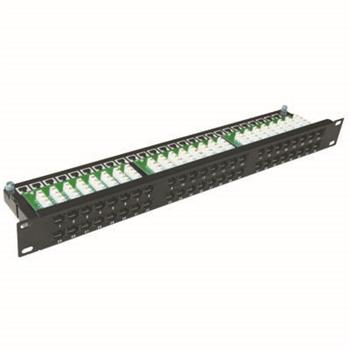 DATACOM Patch panel 48p. Cat5e 1U BK 8x6p. Modul, UTP, 19"