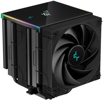 DEEPCOOL chladič AK620 Digital / 2x120mm fan / 6x heatpipes / pro Intel i AMD/ komplet černý / digitální display