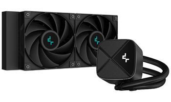 DEEPCOOL vodní chladič LS520S Zero Dark / 2x120 mm fan / Intel i AMD / komplet černý