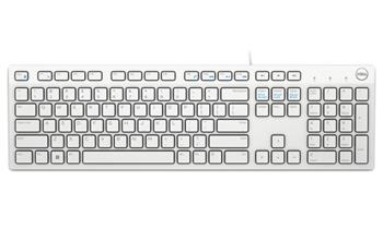 DELL klávesnice KB216/ multimediální/ německá/ GER/ DE/ USB/ drátová/ bílá