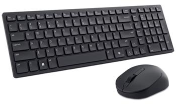 DELL KM555/ Maďarská/ bezdrátová tichá klávesnice + myš/ USB/ černá