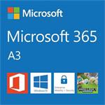 Elektronická licence: Microsoft 365 A3 for students use benefit (pro studenty zdarma) předplatné 1 rok, vyúčtování ročn