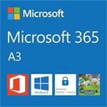 Elektronická licence: Microsoft CSP Microsoft 365 A3 for students (pro studenty) předplatné 1 rok, vyúčtování měsíčně