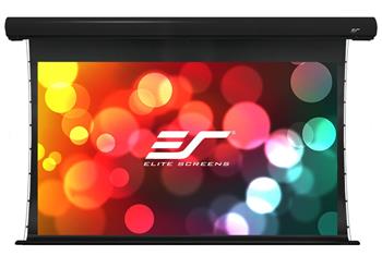 ELITE SCREENS plátno elektrické motorové 135" (343cm)/ 16:9/168,1×299cm/ hliníkový case černý/6" drop/Fiber Glass