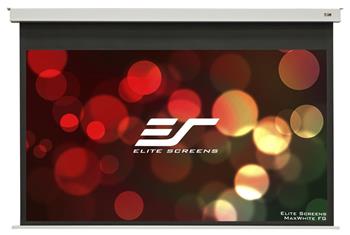 ELITE SCREENS plátno elektrické motorové stropní 100" (254 cm)/ 16:9/ 124,5 x 221,4 cm/ Gain 1,1/ 12" drop