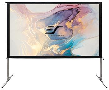 ELITE SCREENS plátno mobilní outdoor stativ 100" (254cm)/ 16:9/ 124,5×221,5cm/ hliníkový rám/ gain 1.1/ CineWhite