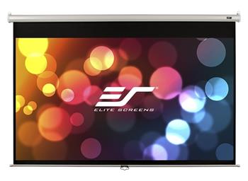 ELITE SCREENS plátno roleta 100" (254 cm)/ 16:9/ 124,5 x 221 cm/ Gain 1,1/ case bílý/ Fiber Glass/ slow retract