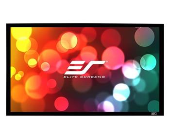 ELITE SCREENS plátno v pevném rámu 110" (279,4cm)/ 16:9/ 136,9×243,5cm/ gain 1.1/ rám černý 6cm