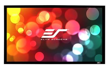 ELITE SCREENS plátno v pevném rámu CINEMA Scope 138" (350,5cm)/ 2,35:1/ 137,2×322,3cm/ gain 1.1/ rám černý 6cm