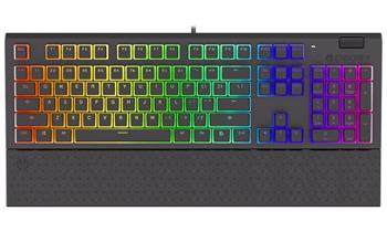 Endorfy herní klávesnice Omnis Pudd.Kailh BL RGB /USB/ blue switch / drátová / mechanická / US layout / černá RGB