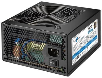 EUROCASE zdroj Eco+ 450W / 80+BRONZE / 12cm fan / PFC ATX 20/24pin / 6x SATA