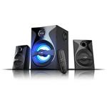 FENDA F&D repro F380X/ 2.1/ 54W/ černé/ BT4.0/ NFC/ FM rádio/ USB/SD přehrávání/ dálkové ovládání