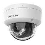Hikvision 2MPix IP Dome Smart Hybrid Light AcuSense kamera; LED/IR 30m, audio, alarm, IP67, IK10