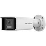 Hikvision 4MPix IP AcuSense panoramatická kamera; IR 40m, WDR 120dB, Audio, Alarm, Mikrofon, Blikač
