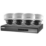 Hikvision Sada 4 Dome 2Mpix kamer a NVR s podporou POE 