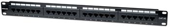 Intellinet patch panel 19" cat5e 24-port UTP 1U black