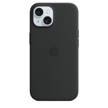 iPhone 15 + Silicone Case with MagSafe - Black